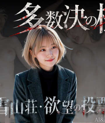 【エロ漫画raw】多数決の檻 ―雪山荘・欲望の投票― 第一話＜ノベルゲーム＞（実写系）(d_799910)