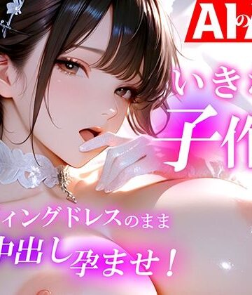 【エロ漫画raw】【AIのAV動画】いきなり子作り ウェディングドレスのまま中出し孕ませ！(d_807167)