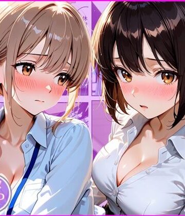 【エロ漫画raw】残業中に訳あり新卒OL達が男の取り合いでご奉仕勝負した話(d_819894)