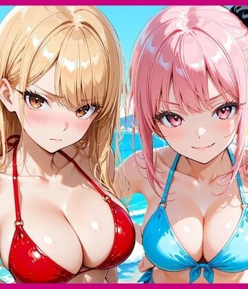 【エロ漫画raw】一軍ギャルに誘われて海水浴の後に搾精された話(d_821469)