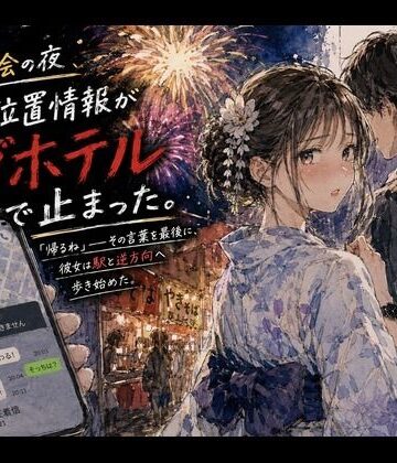 【エロ漫画raw】花火大会の夜、彼女の位置情報がラブホテルで止まった。(d_823996)