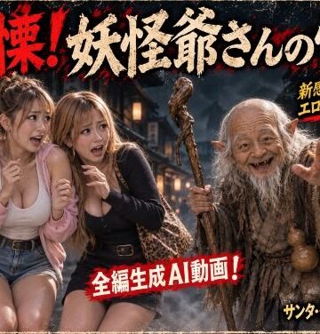 【エロ漫画raw】【生成AI動画】戦慄！妖怪爺さんの怪！ エロティック・ホラーシリーズ1(d_825375)