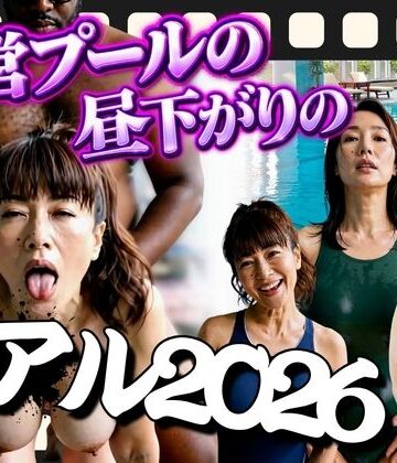 【エロ漫画raw】市営プールの昼下がりのリアル2026 〜競泳水着の熟女7人が黒人コーチの極太チ◯ポに堕ちるまで〜(d_826625)